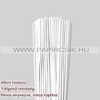   Weiß (Schneeweiß), 3mm Quilling Papierstreifen (100 Stück, 49 cm)