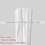   Perlweiß (Weißgrau), 3mm Quilling Papierstreifen (100 Stück, 49 cm)