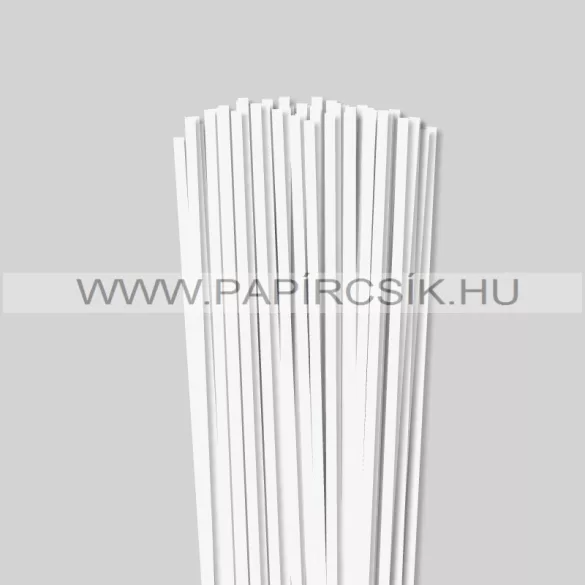 Perlweiß (Weißgrau), 5mm Quilling Papierstreifen (100 Stück, 49 cm)