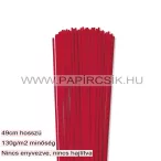   Leuchtend Rot, 3mm Quilling Papierstreifen (100 Stück, 49 cm)