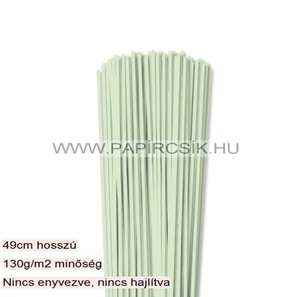 Blassgrün, 3mm Quilling Papierstreifen (100 Stück, 49 cm)