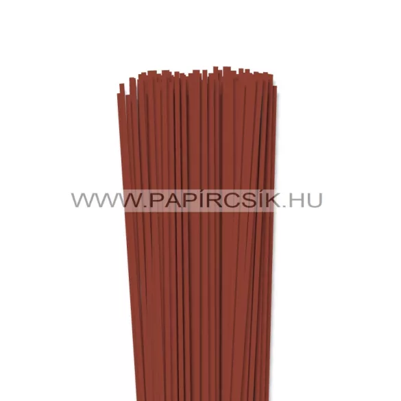 Rotbraun, 3mm Quilling Papierstreifen (100 Stück, 49 cm)