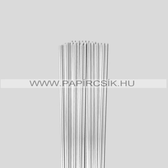 Weiß (Metallisch), 3mm Quilling Papierstreifen (100 Stück, 49 cm)