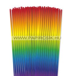 Regenbogen,  4mm Quilling Papierstreifen (110 Stück, 48 cm)