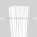   Perlweiß (Weißgrau), 7mm Quilling Papierstreifen (80 Stück, 49 cm)