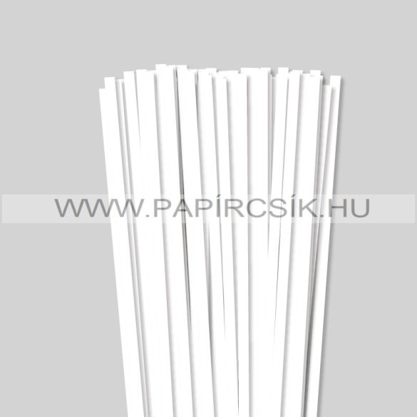 Perlweiß (Weißgrau), 7mm Quilling Papierstreifen (80 Stück, 49 cm)