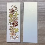 Wandbild-Rohling zum Dekorieren, WEISS METALLIC (2 Stk., 11 cm x 32 cm)