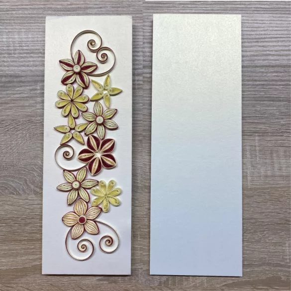Wandbild-Rohling zum Dekorieren, WEISS METALLIC (2 Stk., 11 cm x 32 cm)