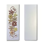 Wandbild-Rohling zum Dekorieren, CREMEFARBEN-METALLIC (2 Stk., 11 cm x 32 cm)