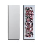   Wandbild-Rohling zum Dekorieren, SILBER METALLIC (2 Stk., 11 cm x 32 cm)