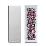 Wandbild-Rohling zum Dekorieren, SILBER METALLIC (2 Stk., 11 cm x 32 cm)