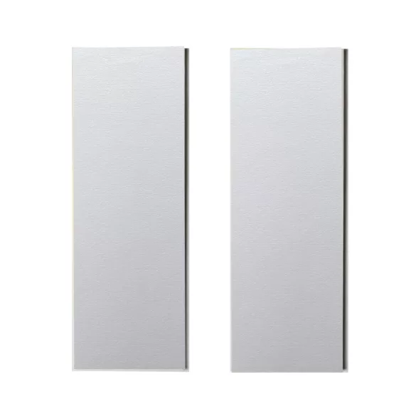 Wandbild-Rohling zum Dekorieren, SILBER METALLIC (2 Stk., 11 cm x 32 cm)