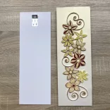 Wandbild-Rohling zum Dekorieren, SILBER METALLIC (2 Stk., 11 cm x 32 cm)