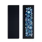   Wandbild-Rohling zum Dekorieren, SCHWARZ - METALLIC (2 Stk., 11 cm x 32 cm)