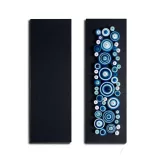 Wandbild-Rohling zum Dekorieren, SCHWARZ - METALLIC (2 Stk., 11 cm x 32 cm)