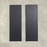 Wandbild-Rohling zum Dekorieren, SCHWARZ - METALLIC (2 Stk., 11 cm x 32 cm)