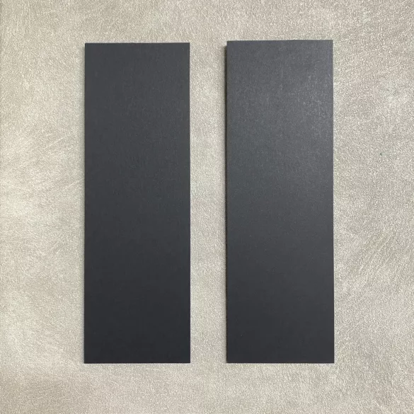 Wandbild-Rohling zum Dekorieren, SCHWARZ - METALLIC (2 Stk., 11 cm x 32 cm)