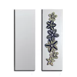 Wandbild-Rohling zum Dekorieren, Mattweiß (2 Stk., 11 cm x 32 cm)