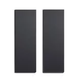 Wandbild-Rohling zum Dekorieren, MATTSCHWARZ (2 Stk., 11 cm x 32 cm)