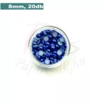 Kunststoff-Halbkugelperle, dunkelblau (8mm, 20 Stück)