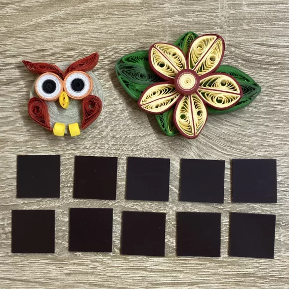 Magnetplatte mit Klebstoff (2x2 cm, 10 Stück)