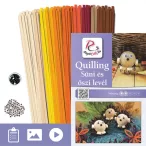   Igel und Blatt - Quilling Muster (210 Stück Streifen und Beschreibung mit Bilder)