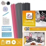  Fledermaus - Quilling Muster (200 Stück Streifen, Beschreibung, Werkzeuge)