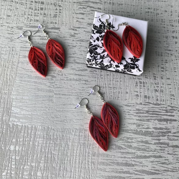 Ohrringe 3 – Quilling-Muster (100 Streifen, Ohrringteile 20 Stück/10 Paar pro Muster,  Beschreibung,  Werkzeuge)