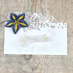 Blumen Lätzchen (weiß, 1mm, 50Stück)