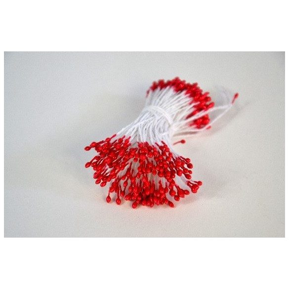 Blumen Lätzchen (rot, 1mm, 200Stück)