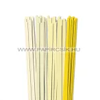 Hellgelb Farbton, 7mm Quilling Papierstreifen (5x20, 49 cm)