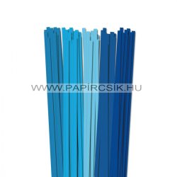 Blau Farbton, 7mm Quilling Papierstreifen (5x20, 49 cm)