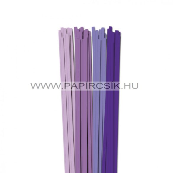 Violett Farbton, 6mm Quilling Papierstreifen (4x20, 49 cm)