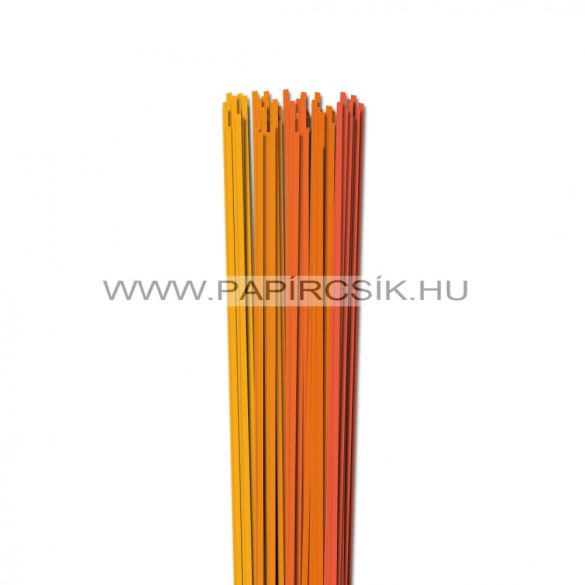 Orange Farbton, 3mm Quilling Papierstreifen (5x20, 49 cm)