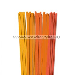 Orange Farbton, 7mm Quilling Papierstreifen (5x20, 49 cm)