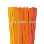 Orange Farbton, 10mm Quilling Papierstreifen (5x20, 49 cm)