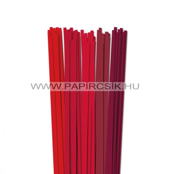 Rot Farbton, 6mm Quilling Papierstreifen (5x20, 49 cm)