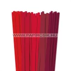 Rot Farbton, 10mm Quilling Papierstreifen (5x20, 49 cm)