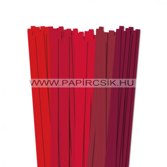 Rot Farbton, 10mm Quilling Papierstreifen (5x20, 49 cm)