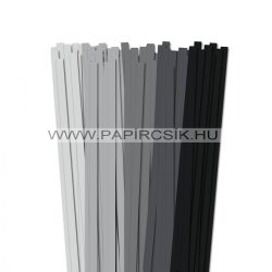 Grau Farbton, 10mm Quilling Papierstreifen (5x20, 49 cm)
