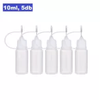 Quilling - Klebetube mit Metallnadel 10ml (leer, 5Stück)