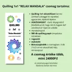   Quilling 1x1 - Mandala - TANFOLYAM és KEZDŐKÉSZLET (Alapanyagokkal és eszközökkel)