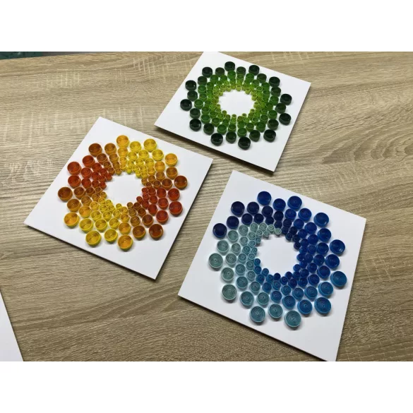 Quilling 1x1 - Mandala - TANFOLYAM és KEZDŐKÉSZLET (Alapanyagokkal és eszközökkel)